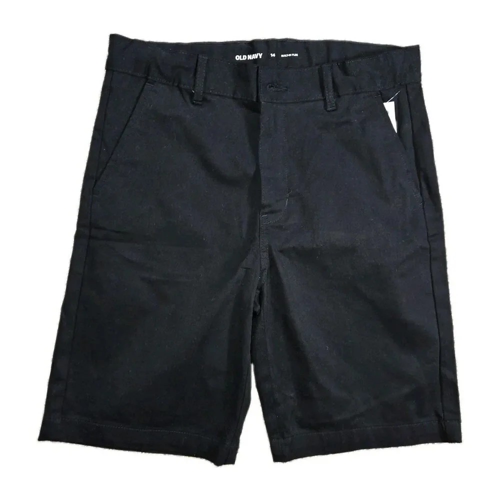 Boys Old Navy Built In Flex Black Shorts Size 14 NWT
